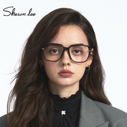 ShawnleeTR90超轻方框眼镜女