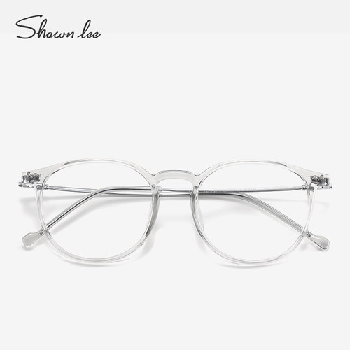 Shawnlee超轻素颜圆形防蓝光眼镜