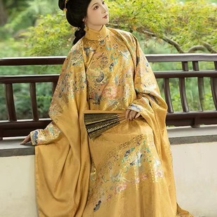 【大明贵女】爆款明制立领袍长袄重工织金妆花汉服女仙气四季款女
