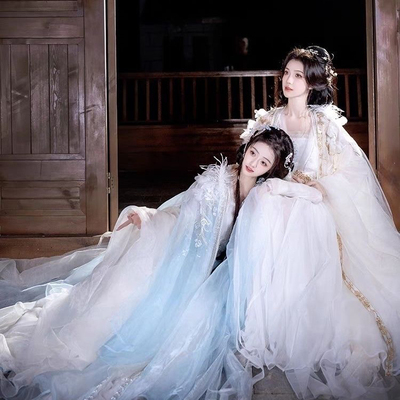 2025新款【月神】古装影视仙侠风改良中国风汉服女夏男女超仙套装