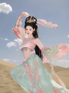 汉服锦鲤敦煌飞天舞蹈服子颂东方美学游园惊梦西域异域风演出服女