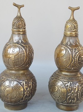 仿古风铜葫芦镇宅之宝工艺品