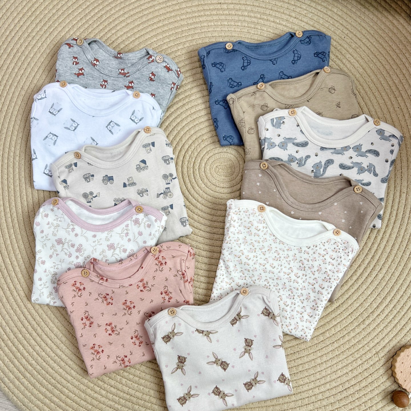 纯棉的男女宝宝包屁衣73-100