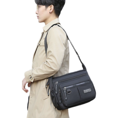 Вместительная и большая черная сумка на одно плечо, рюкзак для путешествий, сумка через плечо, ткань оксфорд