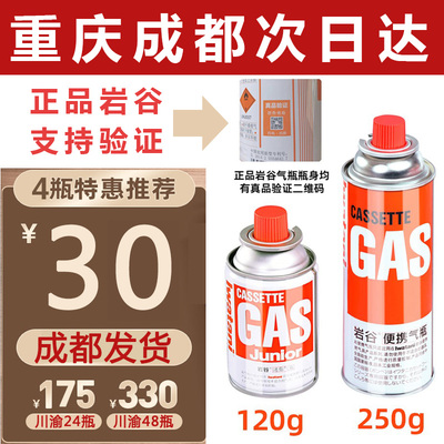 岩谷气罐卡式炉气瓶便携式户外长gas液化气小罐瓦斯燃气250g