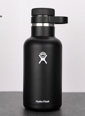美国原装HydroFlask宽口大容量纯色保温杯户外运动不锈钢杯1900ML