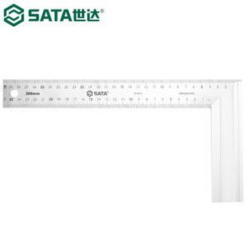 91412 角尺 SATA(世达)，铝柄钢角尺300MM，91412