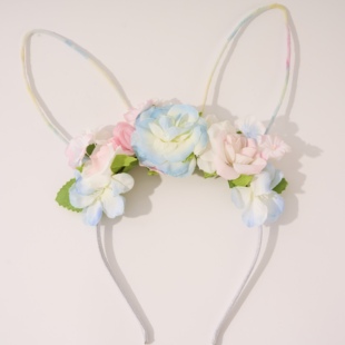 英国原单儿童发箍可爱复活节兔兔耳朵发卡女童可调节耳朵头箍