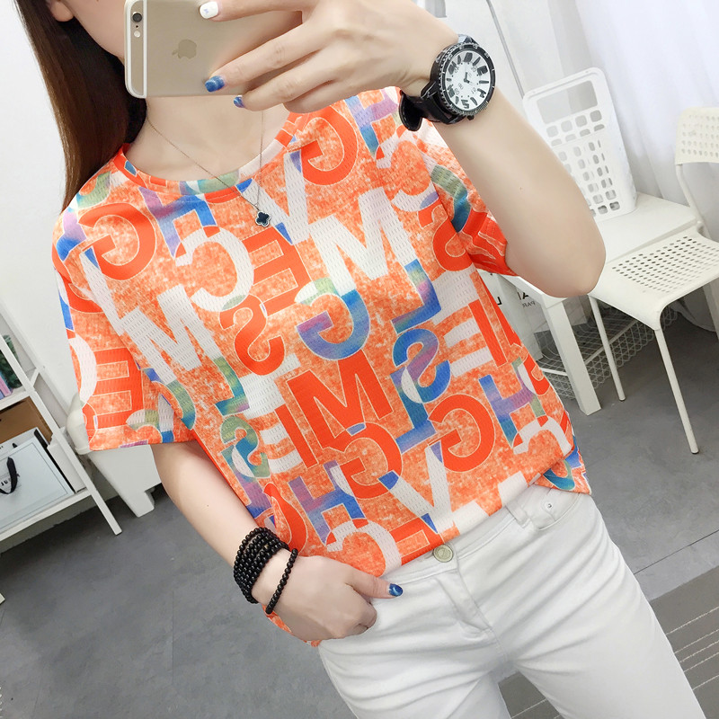 欧货印花短袖2022年夏季超火扎染