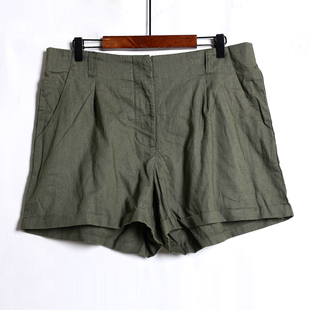 2026年夏季新品女装百搭通勤休闲短裤简约纯色休闲裤阔腿裤潮热裤