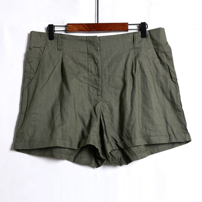 2026年夏季新品女装百搭通勤休闲短裤简约纯色休闲裤阔腿裤潮热裤