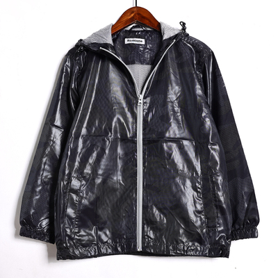 2026年春秋季时尚薄款连帽宽松时尚格子中大童男童长袖休闲外套潮