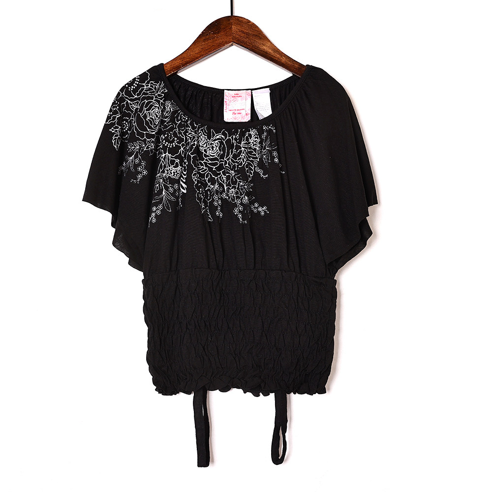 儿童短袖T恤韩版夏装新品童装女童套头半袖上衣洋气休闲体恤衫潮