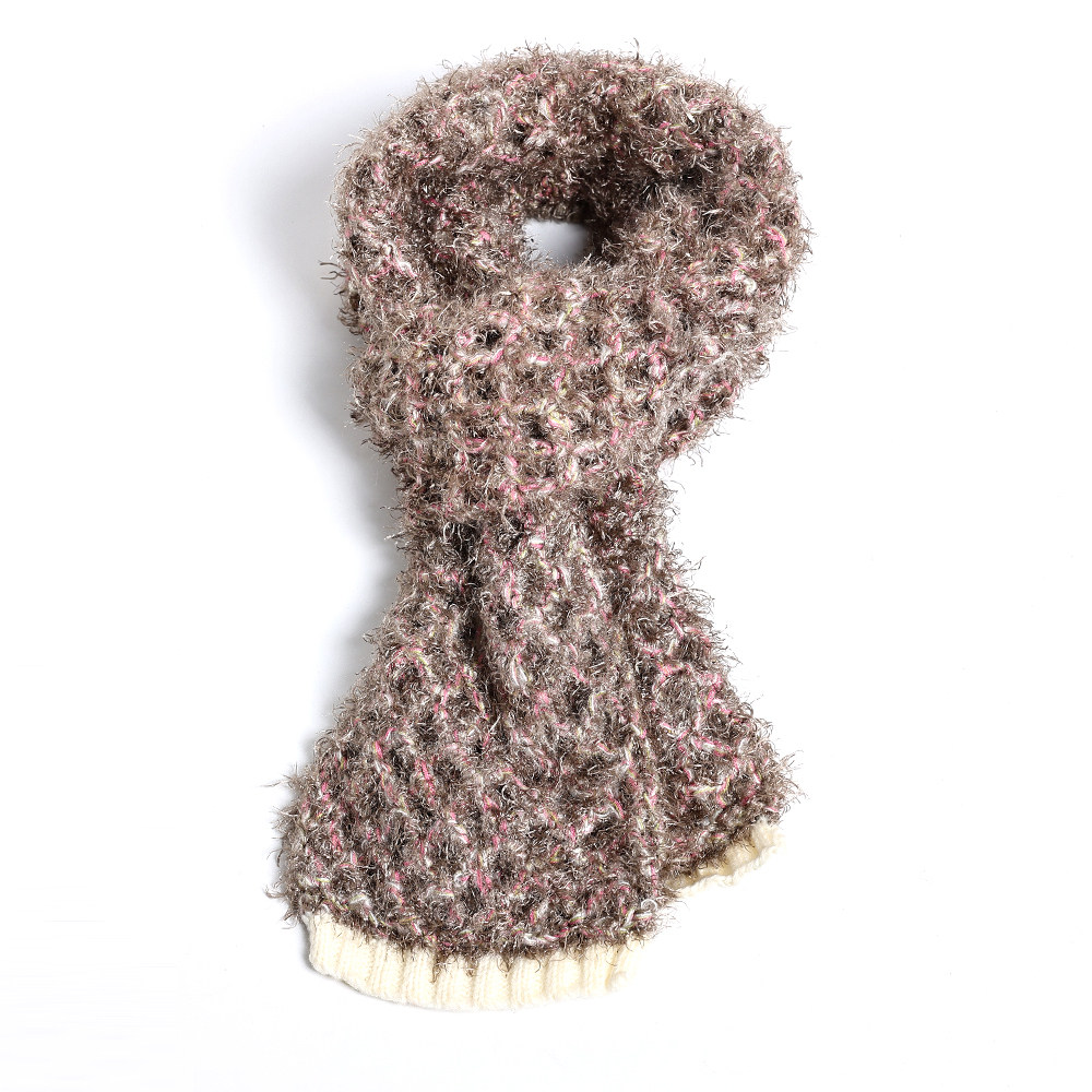 围巾女2025年秋冬季女士时尚无流苏花色长方形保暖围脖潮