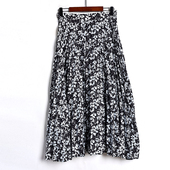 女士日系高腰显瘦百搭A字版 2026年春夏季 时尚 半身长裙森女百褶裙