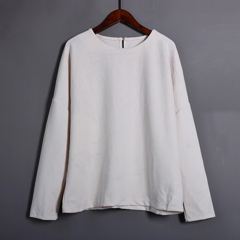 2025年春秋卫衣女简约百搭字母印花宽松显瘦休闲圆领套头长袖上衣