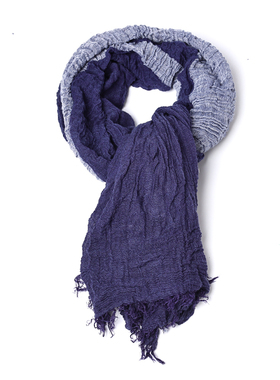 2023ins新品时尚百搭气质撞色拼接日式潮流围巾长款围脖大披肩潮