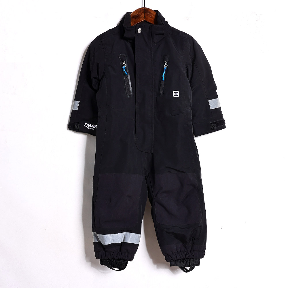 秋冬季加厚儿童连体滑雪服男女童滑雪套装宝宝冲锋衣防水抗寒潮