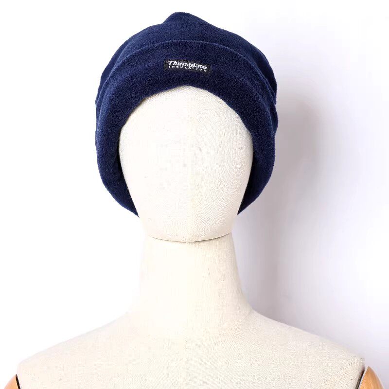 2025年秋冬季保暖护耳情侣款纯色字母套头帽运动冷帽潮珊瑚绒帽子