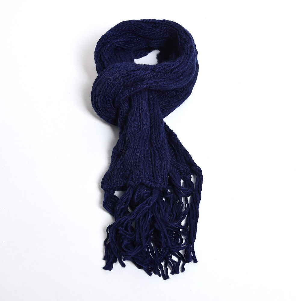 韩版户外纯色骑行保暖防风围巾女2025年秋冬季针织款护颈椎围巾潮