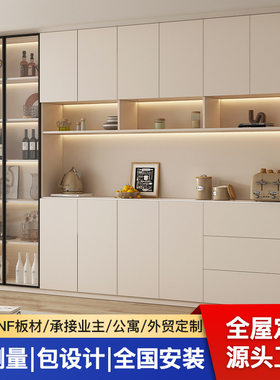 铝合金蜂窝板柜门 厨房橱柜门极简 PET 铝门全屋定制