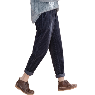 以田女裤九分小个子休闲裤子大码