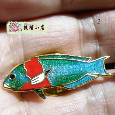 帕劳的珊瑚鱼胸针