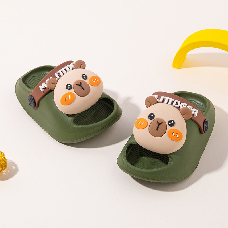 儿童拖鞋夏宝宝踩屎感eva洗澡防滑室内轻便婴幼儿男童洞洞鞋家居