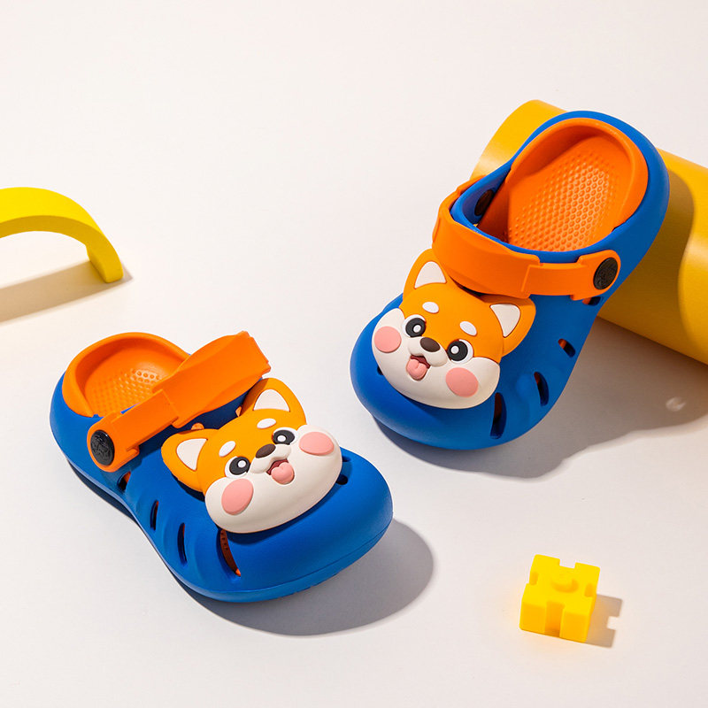 男女孩童凉拖鞋儿童洞洞鞋家居室内中大童可爱软底防滑拖鞋沙滩鞋