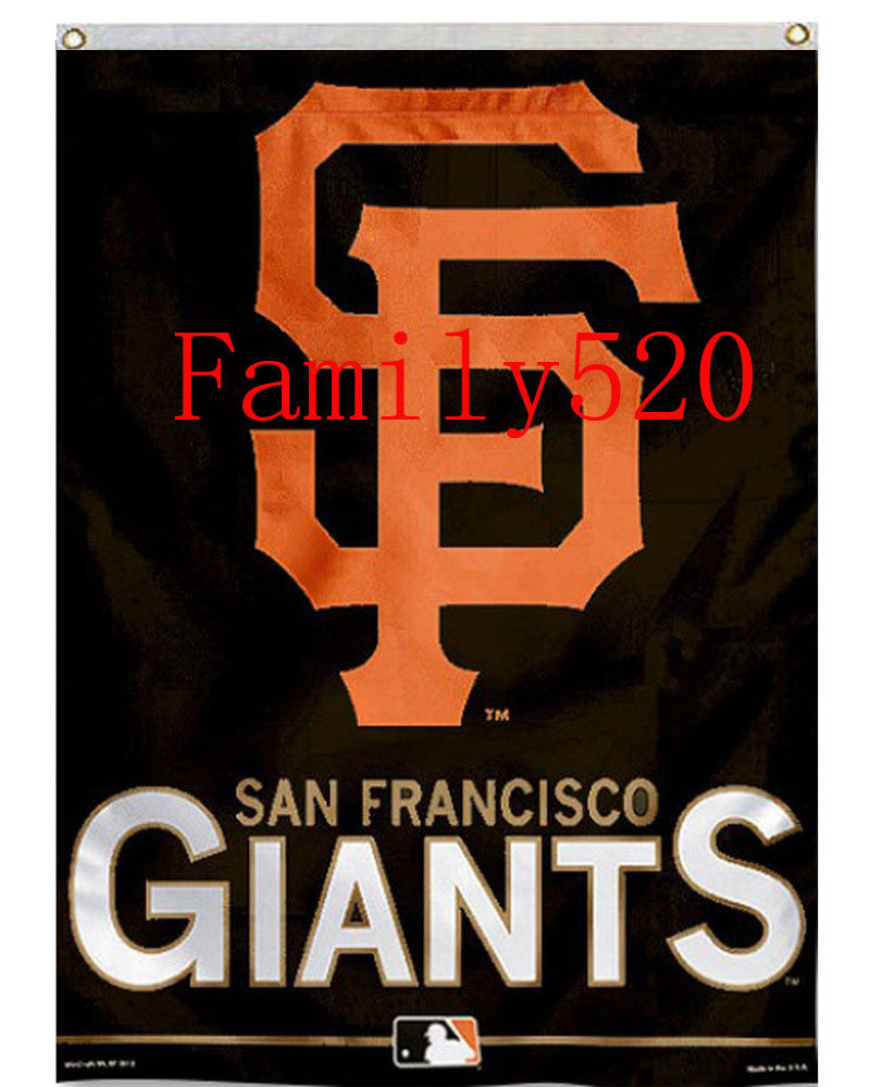 旧金山巨人队版棒球旗帜mlb san francisco giants usa flag a15