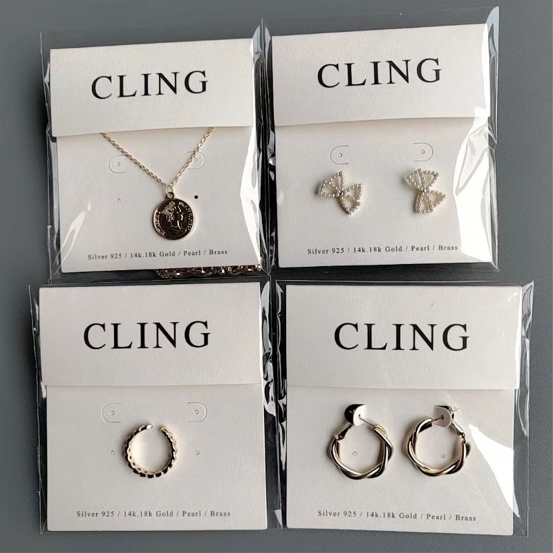 高级耳钉项链饰品卡片