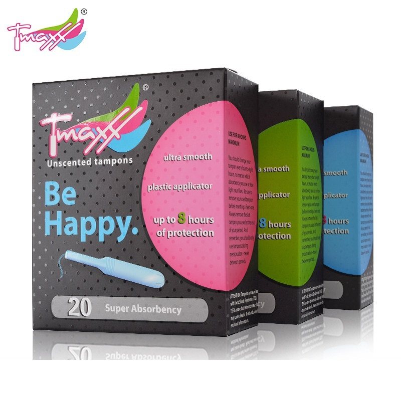 tmaxx内置卫生棉条4盒装导管式月经棉棒替代卫生姨妈巾量多型20支