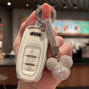 A6L钥匙套A4L老款 A8L包A5扣Q5 S5保护壳男女 奥迪12 18款