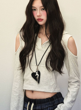 爱心小狗化妆镜编织长项链