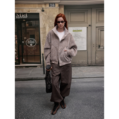 MADWITCH复古轻量化绒感羊毛夹克