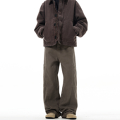 复古工装 裤 vintage解构设计新款 MADWITCH美式 宽松牛仔裤 子男ins