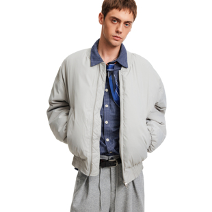 MADWITCH飞行员夹克羽绒服外套男女冬季休闲90白鸭绒保暖面包服潮