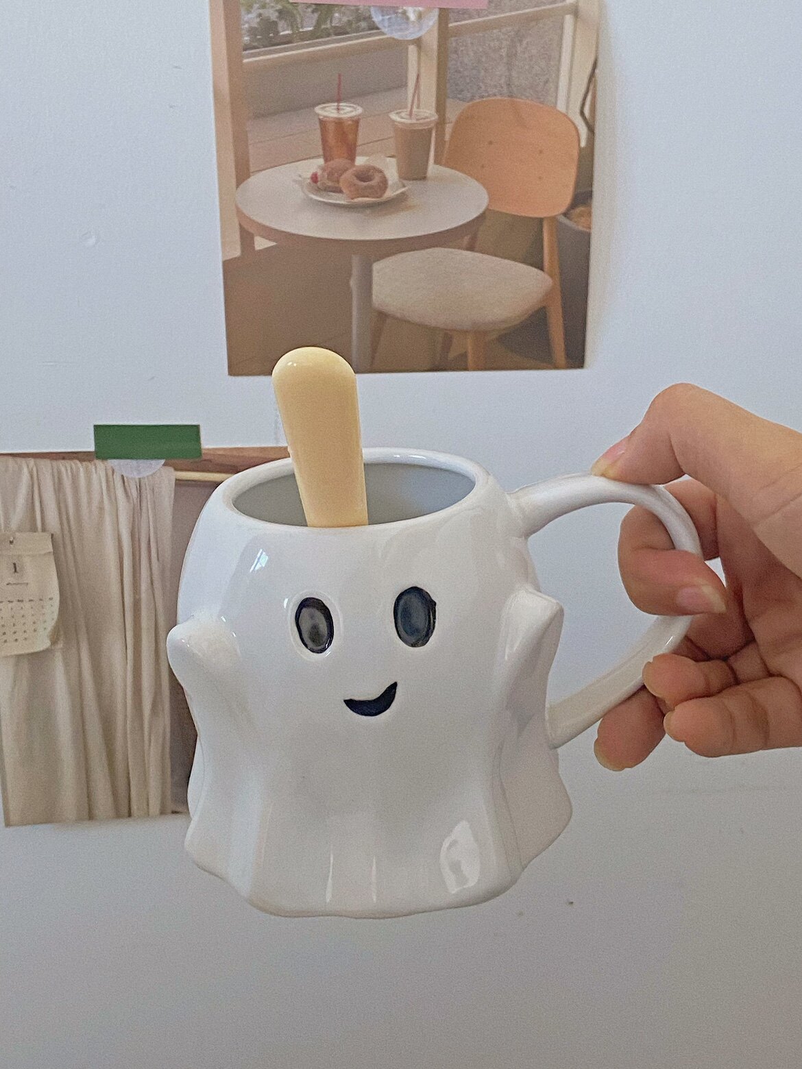 韩国Ins可爱精灵马克杯创意日式卡通动漫陶瓷水杯咖啡杯牛奶杯