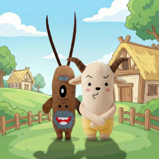 搞怪牛痞爷爷毛绒玩具可爱卡通公仔创意抽象玩偶儿童生日礼物娃娃