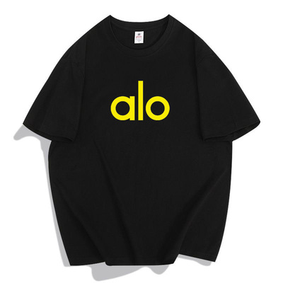 跨境棉短袖女现货alo高品