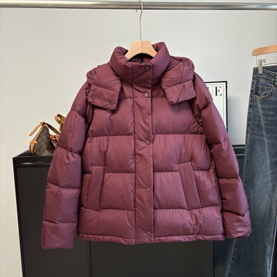 加拿大单 五格羽绒服连帽可卸加厚鹅绒羽绒服时尚外套