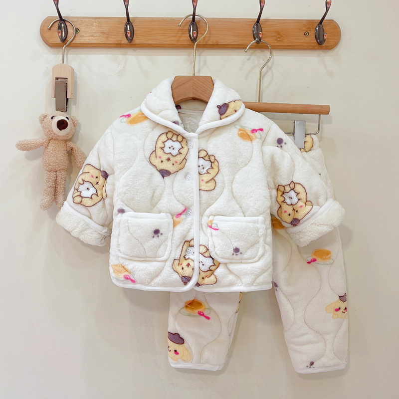 男女童冬季三层加厚品质家居服