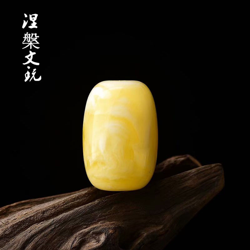 俄料白花蜜蜡桶珠腰珠枣珠锁骨珠配饰鸡油黄白蜜蜡金刚星月菩提