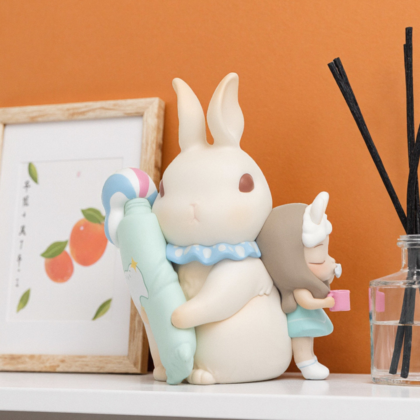 白夜童话《蒂凡兔的早餐》治愈桌面摆件解压车载装饰品送朋友礼物,家居饰品,桌面摆件,淘宝优惠券,粉丝福利购,淘宝优惠卷