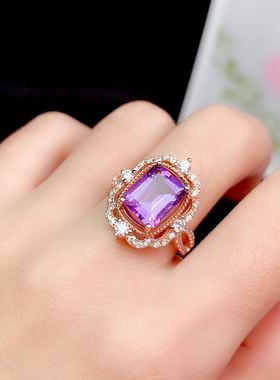 伯利尔女S925戒指空托