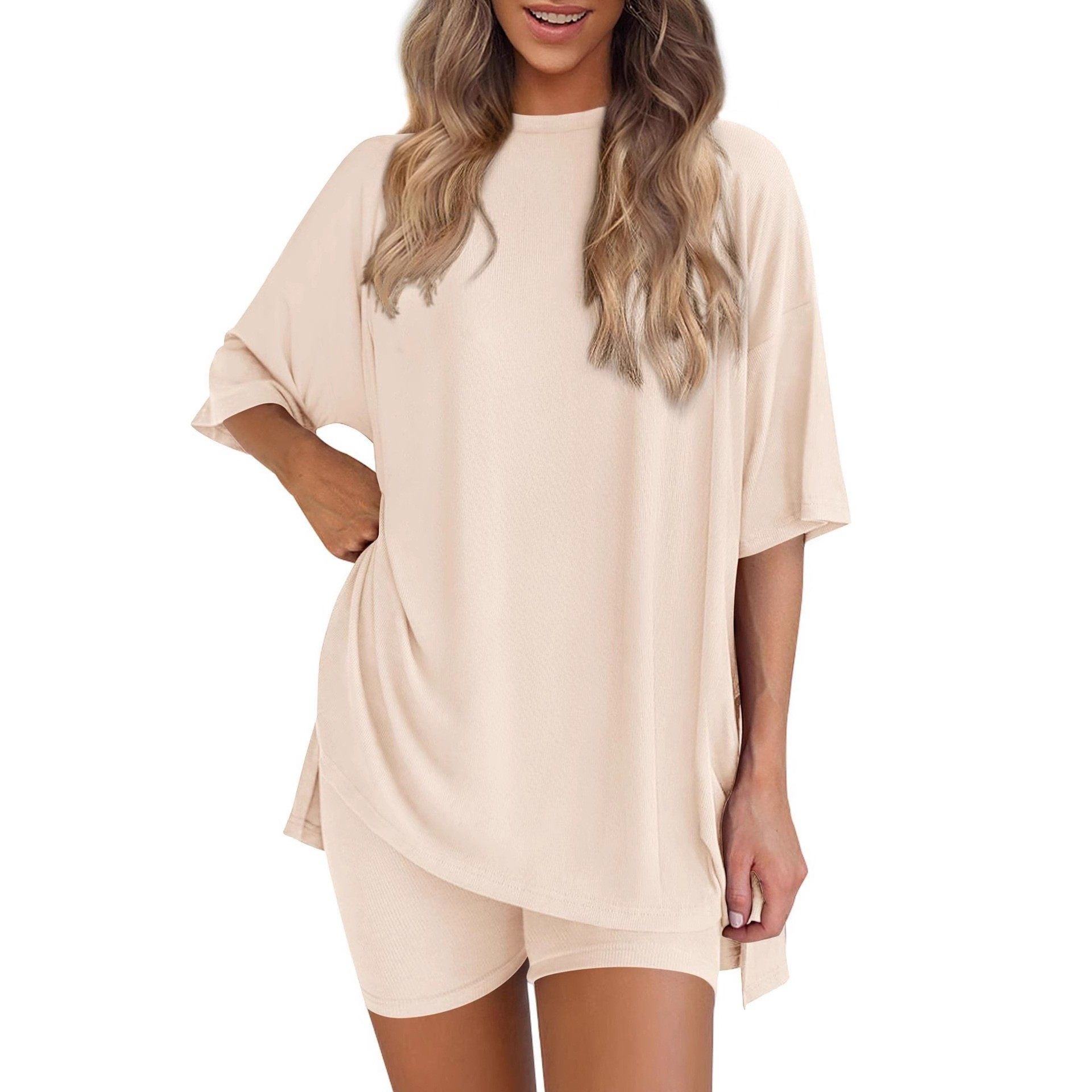 亚马逊热销爆款欧美外贸短袖宽松型套装裤子女,个性定制/设计服务/DIY,连衣裙加工定制,淘宝优惠券,粉丝福利购,淘宝优惠卷