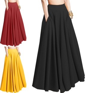 半身百褶裙 独立站欧美跨境外贸女装 亚马逊春季 新款