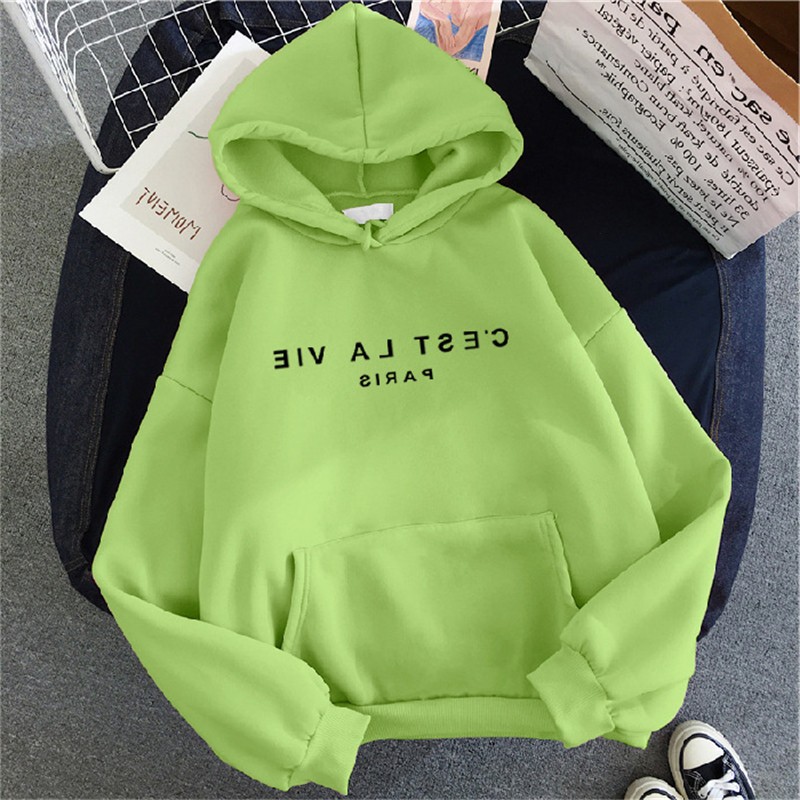 服饰韩版大码新品卫衣秋冬新款宽松版连帽卫衣潮流女装