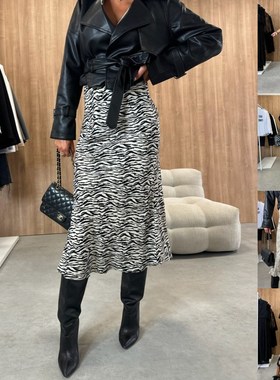 Fashionable high waist slimming women's half skirt