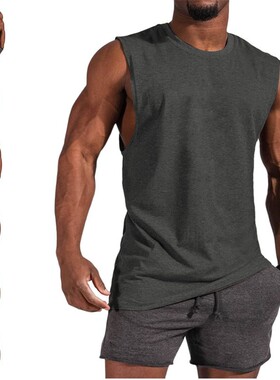 亚马逊新款男士恤外贸肌肉男运动休闲漫步者纯色男士上衣恤